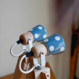 Bedside Lamp With Blue Dots - thumbnail 2