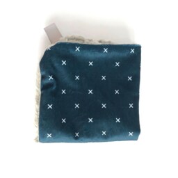 Lovey, Security Blanket, Blankie, Minky Baby X New Gift, Slate Blue Mini Blanket - thumbnail 4