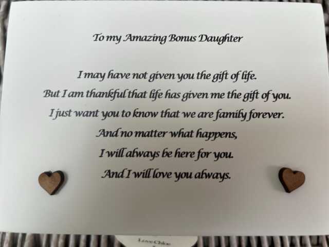 Personalised Box. You Are Like A Daughter To Me. Special Bonus Daughter Gift Birthday Christmas Trinket Jewellery Box Any Name You Want - image 1