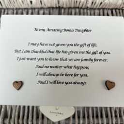 Personalised Box. You Are Like A Daughter To Me. Special Bonus Daughter Gift Birthday Christmas Trinket Jewellery Box Any Name You Want - thumbnail 2