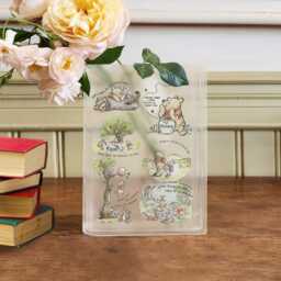 Pooh Bear Book Acrylic Vase, Winnie The Quote Aesthetic Clear Flower Lover Gift, Hundred Acre Wood Vase Decor - thumbnail 2