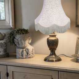 French Lace Table Lamp Shades Floor Standard Lampshade Ceiling Pendants Candle Clip On Wall Lights - thumbnail 2