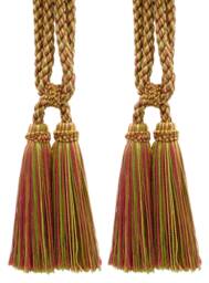 "D??copro Double Tassel Curtain & Drapery Tieback, Length 5 1/2"" - 14cm, Spread 27"