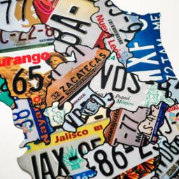 Plasma Cut Aluminum - Dibond Mexico License Plate Map Sign Metal Home Decor Wall Art Garage South Of The Border Rustic Birthday - thumbnail 2
