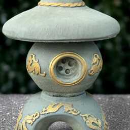 Unique Pagoda Statue Concrete Lantern Figurine Outdoor Sculpture Handmade Decoration Pagoda Lover Gift Asian Decor - thumbnail 4