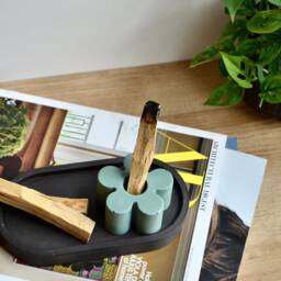 Small Oblong Concrete Tray Minimalist Coffee Table & Vanity Decor - thumbnail 2
