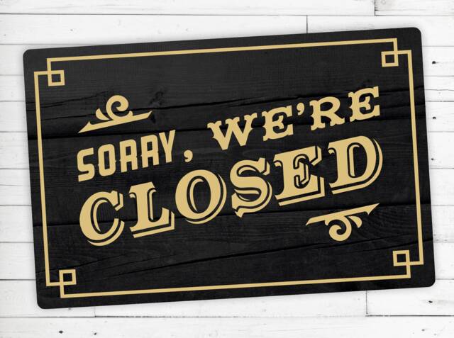 "Dreckspatz?? Doormat - Abtreter Motif ""Sorry Were Closed"