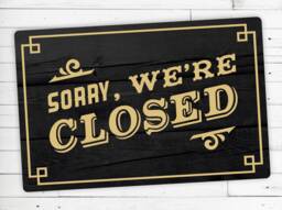 "Dreckspatz?? Doormat - Abtreter Motif ""Sorry Were Closed"