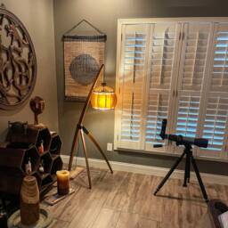 Wood Floor Lamp, Custom Design Lamp & Lighting, Wood Veneer Mid Century Modern Unique Character Lighting, Handmade - thumbnail 2