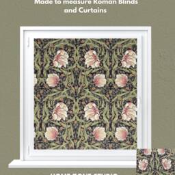 Roman Blinds/William Morris Pimpernel Custom - Made To Measure Botanical Pattern - thumbnail 2