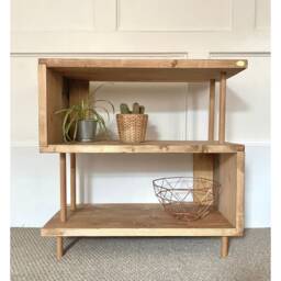 Wooden Bookcase Unit, Reclaimed Boards, Customisable Finish - thumbnail 1