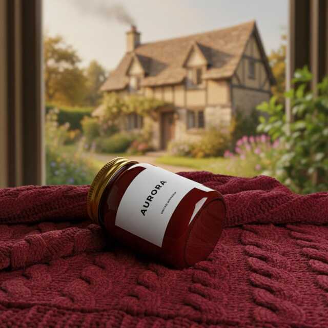Warm Fluffy Blanket - Vegan, Triple Scented, Luxury Handmade Candle, 70 Hour Burn Time, 460 Grams - image 1