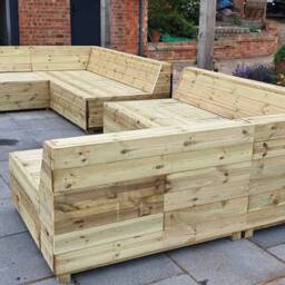 Handmade Modular Garden Furniture Bespoke Patio Seating - thumbnail 2
