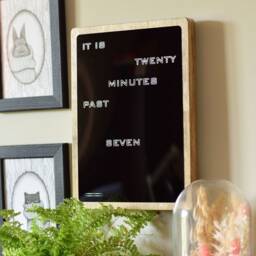 Word Clock - English Wordclock, Wall Or Desk Clock, Led Wood Electronic Clock - thumbnail 3