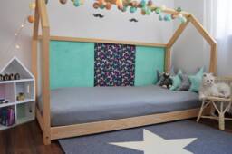 Children's Bed/House 140 X 200 cm + 4 Panels - Large - thumbnail 1