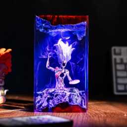 The Paintress Expedition 33 Resin Lamp, Handmade & Wood Lamp - thumbnail 1