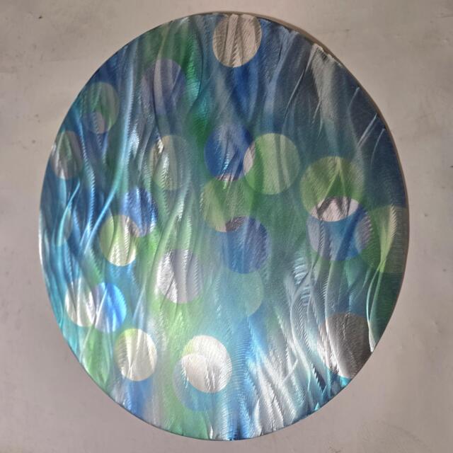 Bubbles. Modern Abstract Circular Metal Wall Art. Indoor/Outdoor - image 1