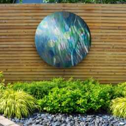 Bubbles. Modern Abstract Circular Metal Wall Art. Indoor/Outdoor - thumbnail 4