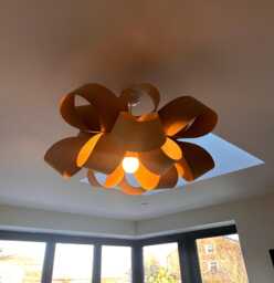Blossom Oak Wooden Pendant Light Handmade Chandelier Lampshade