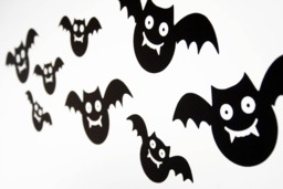 Funny Bat/Vampire Halloween Vinyl Wall Art Decals/stickers - Various Colours - thumbnail 1