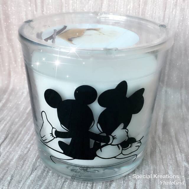 Minnie & Mickey Mouse Valentine's Candle. Birthday. Mother's Day. Wedding. Engagement. Anniversary - image 1