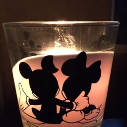 Minnie & Mickey Mouse Valentine's Candle. Birthday. Mother's Day. Wedding. Engagement. Anniversary - thumbnail 2