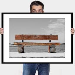 Personalized Wedding Gift, Mr & Mrs Bench Art Print - Digital File Only - thumbnail 2