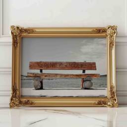 Personalized Wedding Gift, Mr & Mrs Bench Art Print - Digital File Only - thumbnail 1