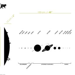 Solar System Wall Decal French Planets Nursery Decor - thumbnail 3