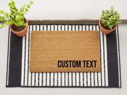 Personalised Doormat - Custom Welcome Mat Gift For Couples Housewarming New Home Front Door Decor Gifts Her Or Him - thumbnail 1