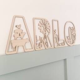 Farmyard Letters, Farmyard Themed Nursery Decor, Baby Shower Gift, Farm Animal Wall Personalised Name Gifts - thumbnail 1