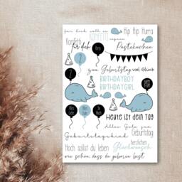 Candle Tattoos Various Motifs - Water Slide Film Decorating Candles Birthday Children's Birthday - thumbnail 2