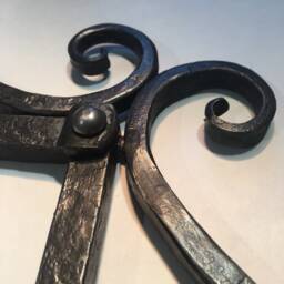 Mirror's Frame, Wrought Iron Hand Forged. Unique, One-Of-A-Kind - thumbnail 3