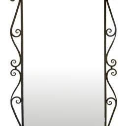 Mirror's Frame, Wrought Iron Hand Forged. Unique, One-Of-A-Kind - thumbnail 4