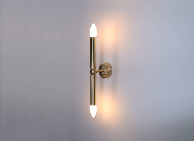 Wall Sconce , Lighting Brass Candle Lamp Vanity Light Fixture, Art - image 1