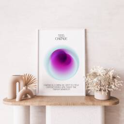 Angel Number 555 Gradient Print Spiritual Numerology Art - thumbnail 2