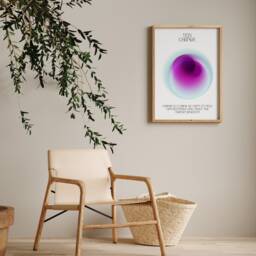 Angel Number 555 Gradient Print Spiritual Numerology Art - thumbnail 3