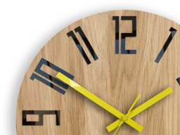 Large Wall Clock, Unique Wall Clock, Wood Unusual Modern Slim_Wood, 12.60 - thumbnail 1