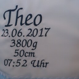 Pillow - Cover For Birth - Schildi Light Blue - thumbnail 2