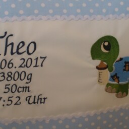 Pillow - Cover For Birth - Schildi Light Blue - thumbnail 3