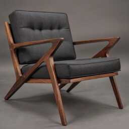 Kangaroo Chair, Wood Accent For Living Room, Patio, Terrace, Bedroom & Lounge, Mid Century - thumbnail 2