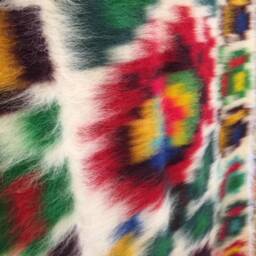 Handwoven Wool Ukrainian Carpet Hutsul Folk Floral Rug, Blanket Throw - 210x150cm - thumbnail 3
