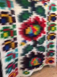 Handwoven Wool Ukrainian Carpet Hutsul Folk Floral Rug, Blanket Throw - 210x150cm - thumbnail 1