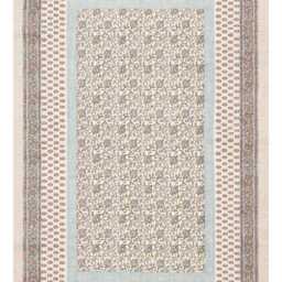 Floral Paisley Rug, Block Print Multicolor Rug, Cotton Dhurrie, Bedroom Large Hallway Custom Size 8x10 4x20 12x12 Feet - thumbnail 3
