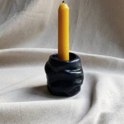 Forma Ii - Concrete Candle Holder - Decorative Candlestick Sculptural Decor Tealight - thumbnail 2