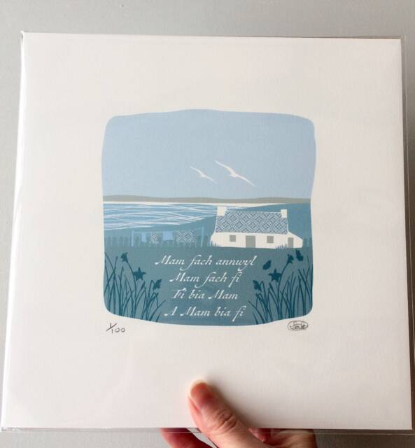 Print Mam Fach Annwyl, Cymraeg, Welsh Print, Anrheg Sul Y Mamau, Mother's Day Gift