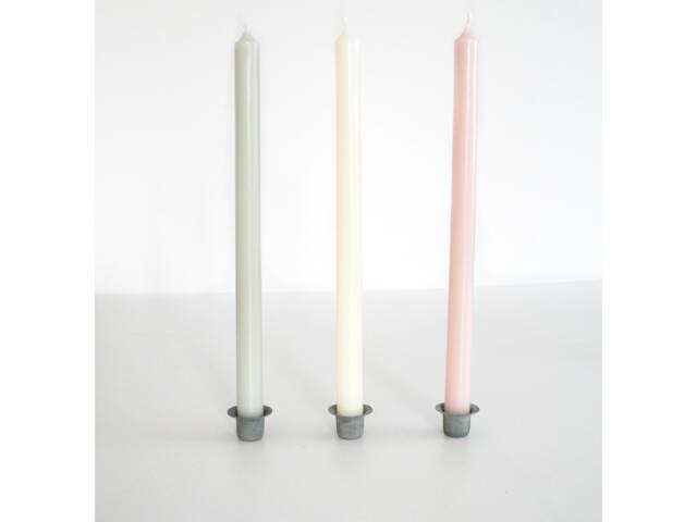 Ib Laursen Thin Taper Candles, Pyramid H 20 cm ?? 13 Mm, Narrow, Long, Paraffin, Many Colors - image 1