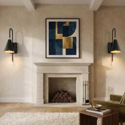 Wall Light Matte Black Modern Cone Sconce, Luxury Industrial Bedside Lamp, Fixture, Mid Century Lighting For Living Room Hotel - thumbnail 4