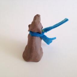 Handcrafted Ceramic Labrador Figurine Terracotta Clay Dog Sculpture - thumbnail 3