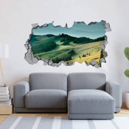 Woods Florest Wall Decal, 3D Wallpaper, Wall Decals, Sticker, Home Decor, Mural, Skugrwo3Dw - thumbnail 2